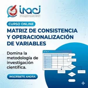 Matriz de consistencia y operacionalización de variables