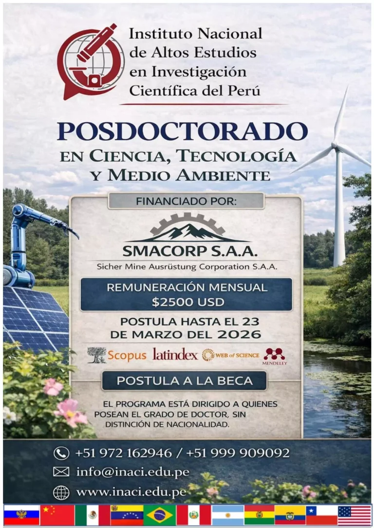 Posdoctorado en Ciencia Tecnología y Medio Ambiente