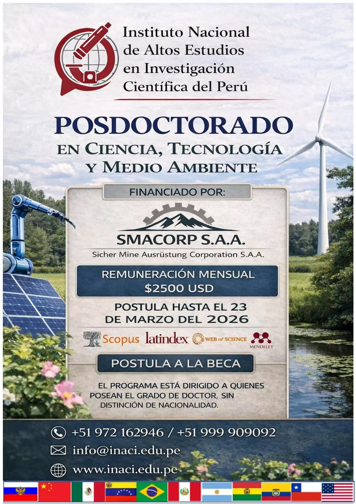 Posdoctorado en Ciencia Tecnología y Medio Ambiente